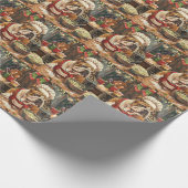 Bulldog Holiday Baking: Festliche Weihnachten Geschenkpapier (Ecke)