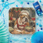 Bulldog Holiday Baking: Festliche Weihnachten Pappteller (Party)