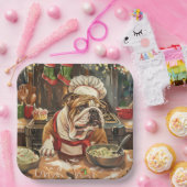 Bulldog Holiday Baking: Festliche Weihnachten Pappteller (Party)