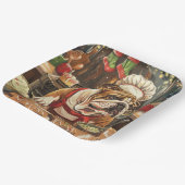 Bulldog Holiday Baking: Festliche Weihnachten Pappteller (Gewinkelt)