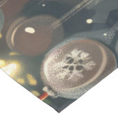 Bulldog Holiday Baking: Festliche Weihnachten Tischdecke (Schrägansicht)