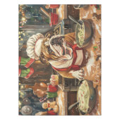 Bulldog Holiday Baking: Festliche Weihnachten Tischdecke (Vorderseite)
