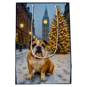 Bulldog Holiday  Mittlere Geschenktüte (Rückseite)