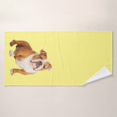 Bulldog-Hund Badehandtuch (Badehandtuch)