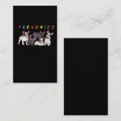 Bulldog Hund Crew Hair Bow und Sonnenbrille Visitenkarte (Vorne/Hinten)