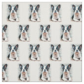Bulldog-Hund Custom Fabric Stoff (Muster)