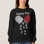 Bulldog Hund Happy Pill French Bulldog Mama D Sweatshirt (Vorderseite)