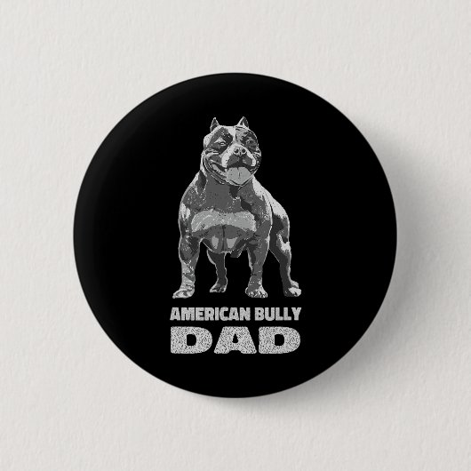 Bulldog Hund Lover American Bully Vater Button (Vorderseite)