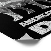 Bulldog Hund Lover American Bully Vater Poster (Ecke)