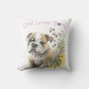 Bulldog Hund Mama Kissen