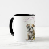 Bulldog Hund Mama Tasse (Vorderseite Links)