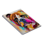 Bulldog Hund Niedliches Tier Notizblock (Rechte Seite)