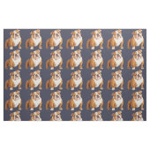 Bulldog Hund Pop Stoff (Fat Quarter (45,7 x 55,9 cm))