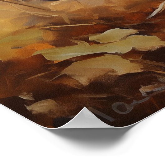 Bulldog-Hündchen Poster (Ecke)