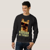 Bulldog-Hunde Humor Sweatshirt (Vorne ganz)