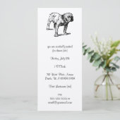 Bulldog-Hundegeschäft Einladung (Stehend Vorderseite)