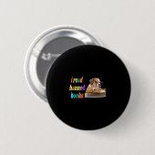 Bulldog I lese verbotene Bücher Button (Vorne & Hinten)