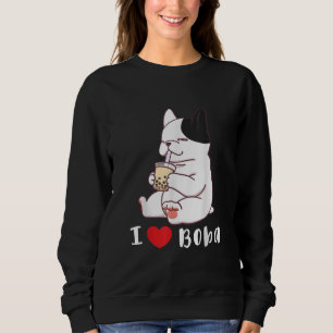 Bulldog-I-Liebe Boba Bubble Milk Tee Dog Cut