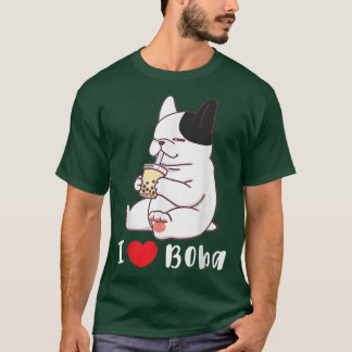 Bulldog-I-Liebe Boba Bubble Milk Tee Dog Cut