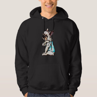 Bulldog I Liebe Mama Tattoo Best for Bulldog Hoodie