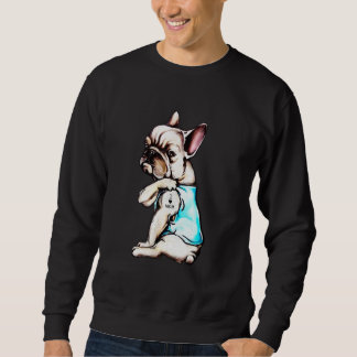 Bulldog I Liebe Mama Tattoo Best for Bulldog Sweatshirt