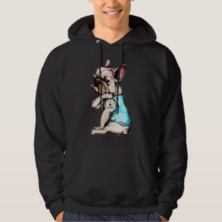 Bulldog I Liebe Mama Tattoo Bulldog Mama Hoodie