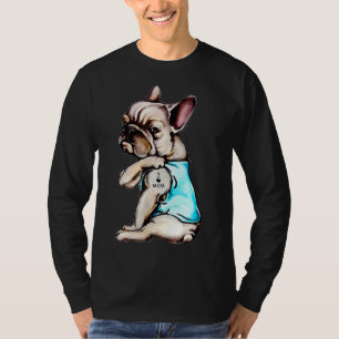 Bulldog I Liebe Mama Tattoo Bulldog Mama T-Shirt