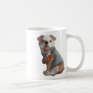 Bulldog I Liebe Mama Tattoo Hundeshirt Mutter Kaffeetasse