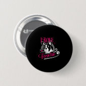 Bulldog - I Liebe Mein Französisch 1 Button (Vorne & Hinten)