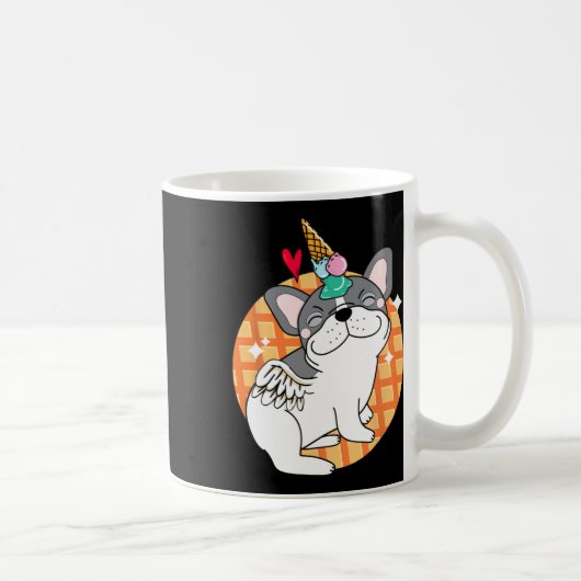 Bulldog Ice Creme Frenchie Geburtstag Kaffeetasse (Rechts)