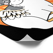 Bulldog Ice Creme Frenchie Geburtstag Poster (Ecke)