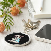 Bulldog| Ich bin kein Geschenk für Möpsen Schlüsselanhänger (Seite)