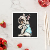 Bulldog | Ich bin kein Geschenk für Möpsen Serviette (Beispiel)