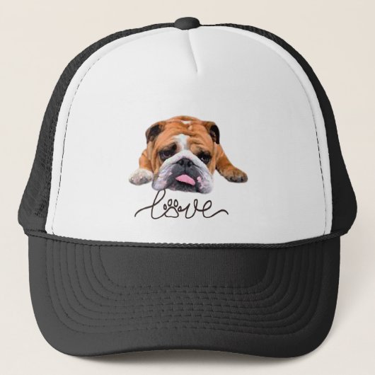 Bulldog, Illustrator-T - Shirt Truckerkappe (Vorderseite)