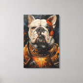Bulldog In Armor Leinwanddruck (Vorderseite)