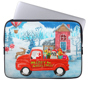 Bulldog in Christmas Delivery Laptopschutzhülle