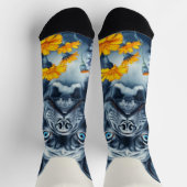 Bulldog in den Blume Socken (Oben)