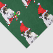 Bulldog in der Weihnachtsmannmütze Weihnachten Seidenpapier (Detail)