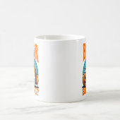 Bulldog in Pop Art Styls Halloween Kaffeetasse (Mittel)