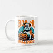 Bulldog in Pop Art Styls Halloween Kaffeetasse (Links)