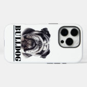 Bulldog in Schwarz und Weiß Case-Mate iPhone Hülle (Rückseite (Horizontal))