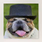 Bulldog in Top Hat Puzzle (Vertikal)
