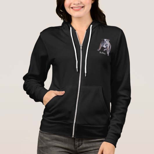 Bulldog Jacket Women's British Bulldog Jacket Hoodie (Vorderseite)