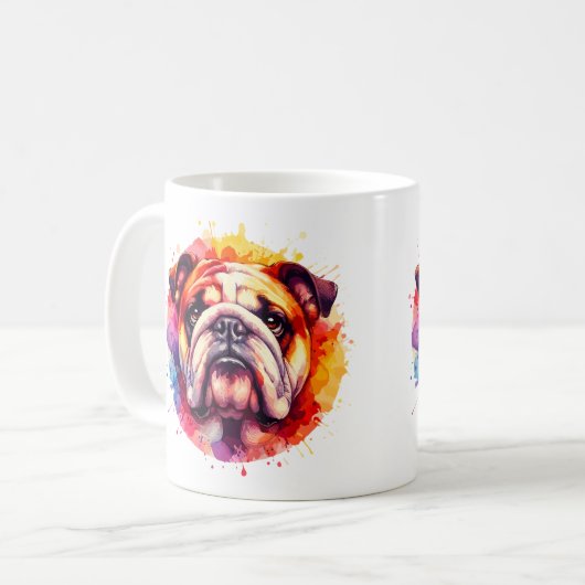 Bulldog Kaffeetasse (Vorderseite Links)