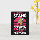 Bulldog Karte (Gelbe Blume)