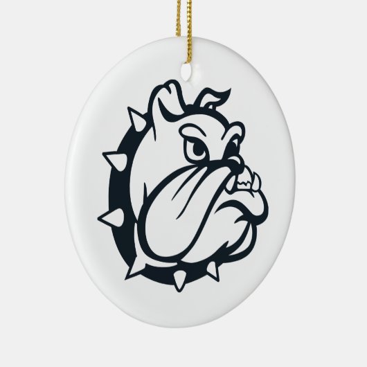 Bulldog Keramik Ornament (Rechts)