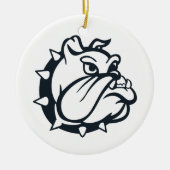 Bulldog Keramik Ornament (Vorne)