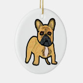 Bulldog Keramik Ornament (Rechts)