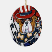Bulldog Keramik Ornament (Rechts)