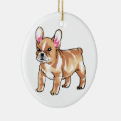 Bulldog Keramik Ornament (Rechts)